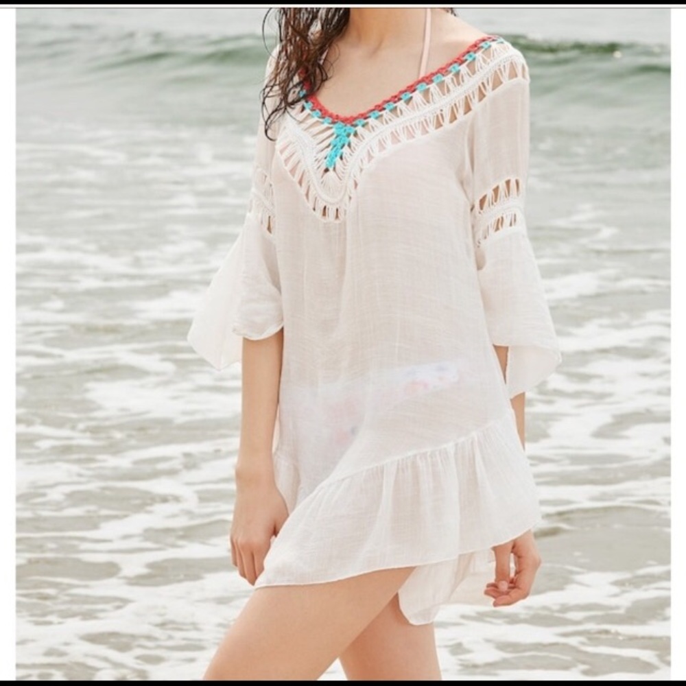 🎉HP🎉4/11/19🎉BOHO BEACH COVERUP - Picture 2 of 3